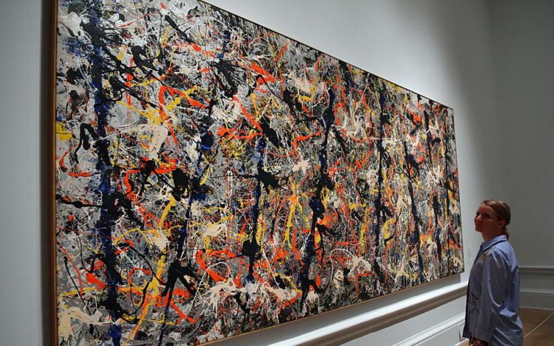 Jackson Pollock festményei könnyebben reprodukálhatók a gyerekek által.